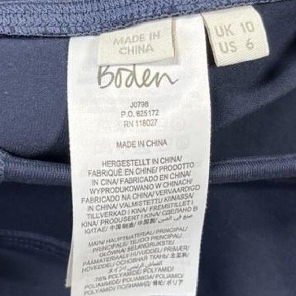 Boden Leggings Womens 6 Blue Colorblock Ankle Stretch Elastic Aviator Style - Picture 7 of 8